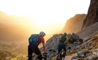 cu bicicleta pe munte